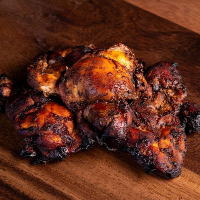Chicken by the pound.